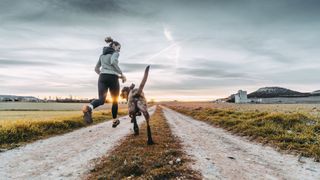 running with dogs