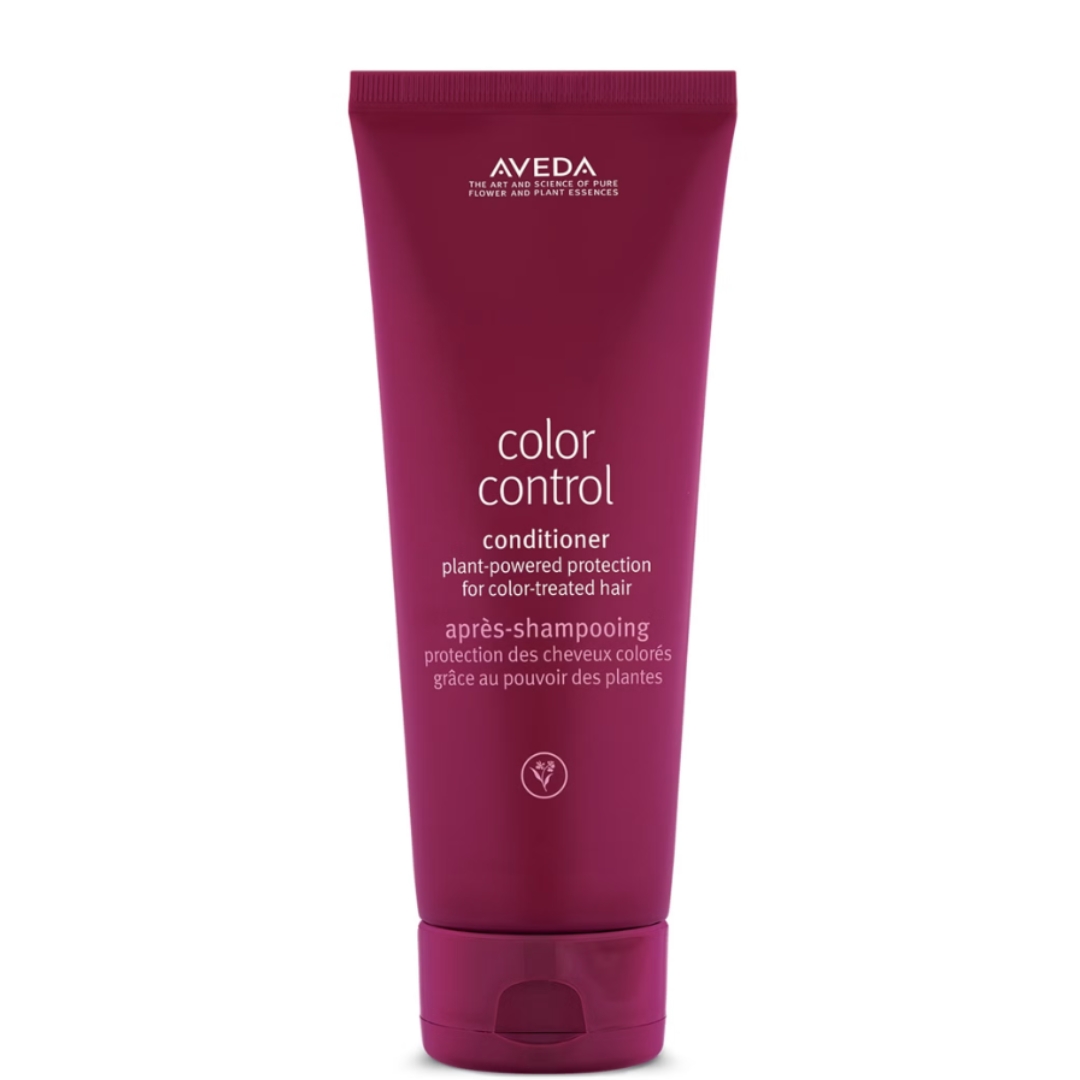 A product shot of the Aveda Colour Control Conditioner, on a white background
