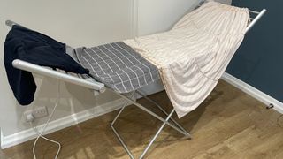 Aldi heated clothes airer being tested