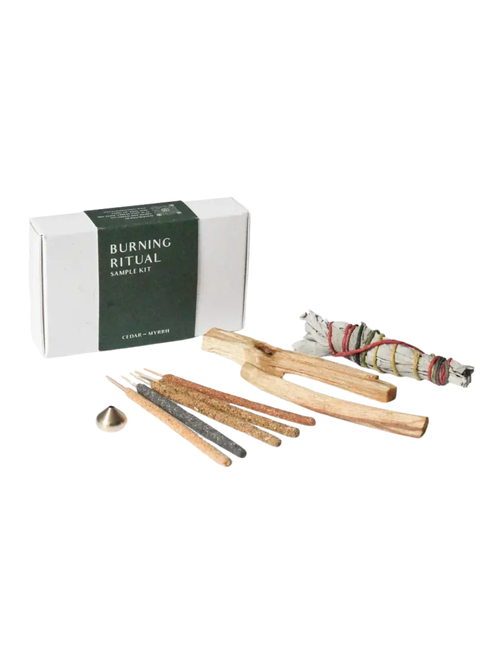 Cedar and Myrrh Burning Ritual Kit 