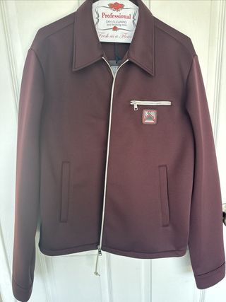 Jaket Jersey Techno Burgundy