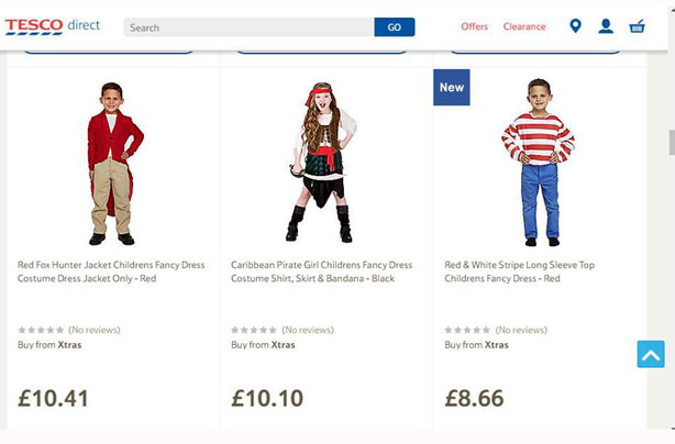 'Shame on you' Tesco forced to remove controversial children's fancy ...