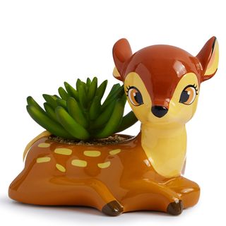 bambi vase with faux plant