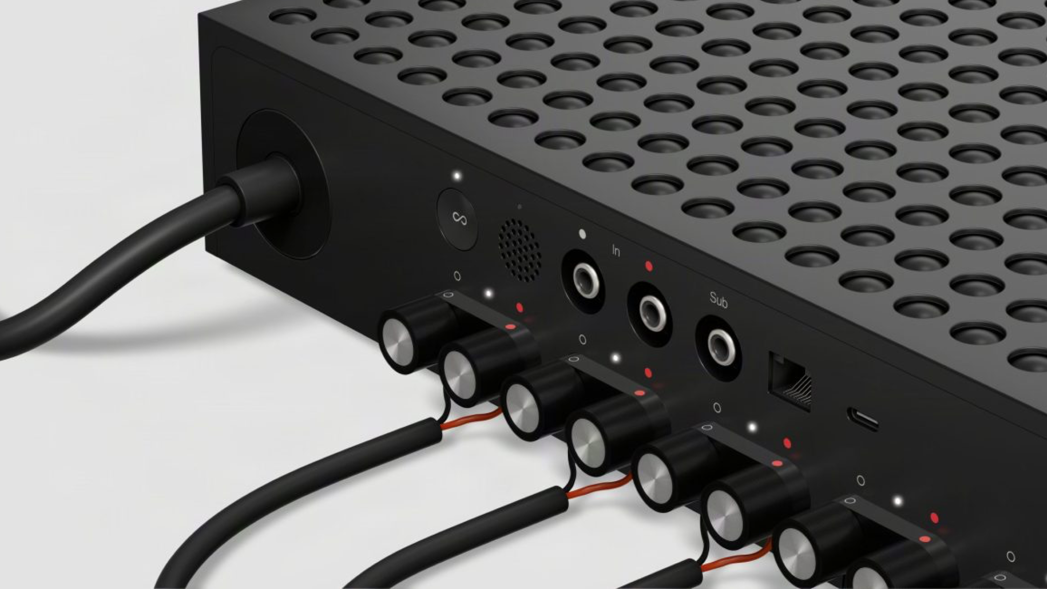 Sonos Amp Multi shot close up on a white background