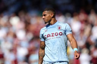 Diego Carlos of Aston Villa in action during the Premier League match between AFC Bournemouth and Aston Villa at Vitality Stadium on August 06, 2022 in Bournemouth, England.
