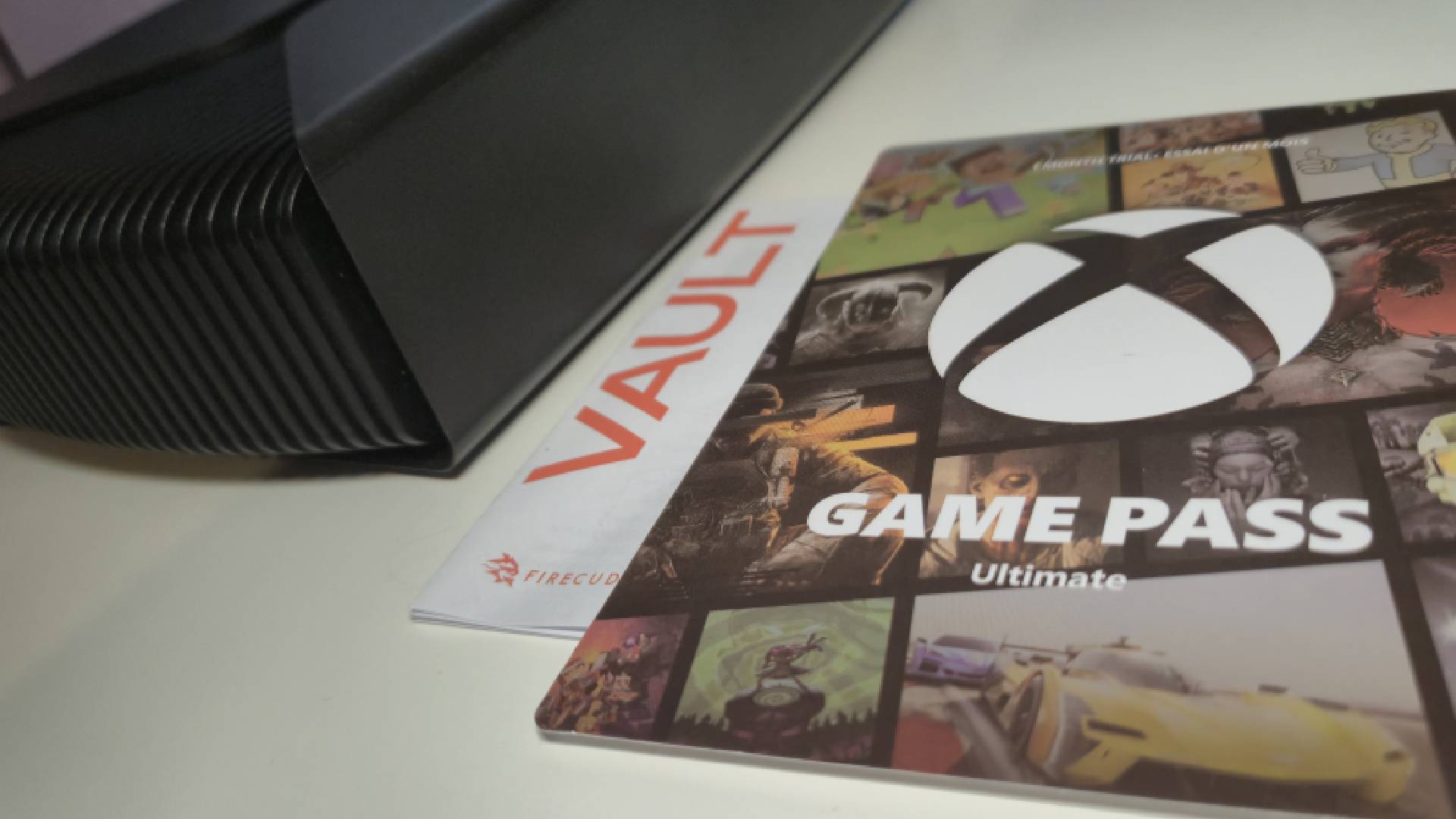 Photo of the box contents of the Seagate FireCuda X Vault 8TB external hard drive.