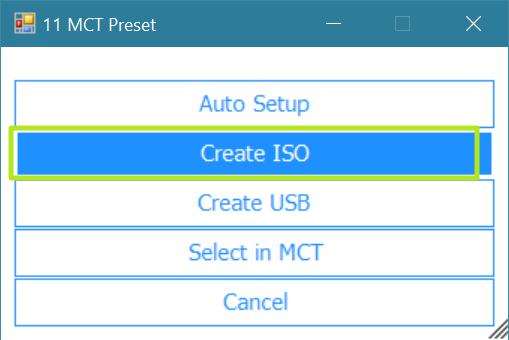 Create ISO