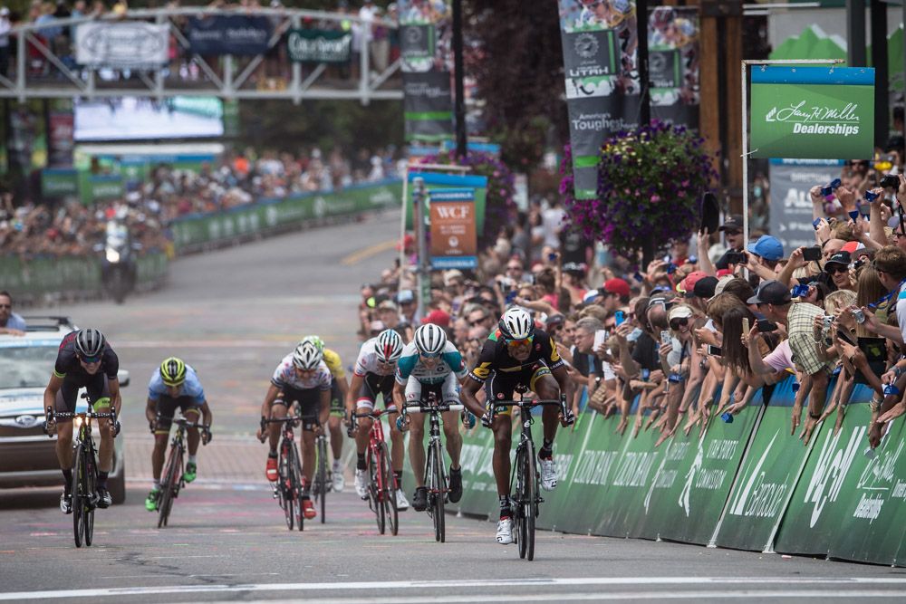 The sprint for the last podium spot