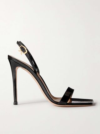 Ribbon 105 Patent-Leather Slingback Sandals