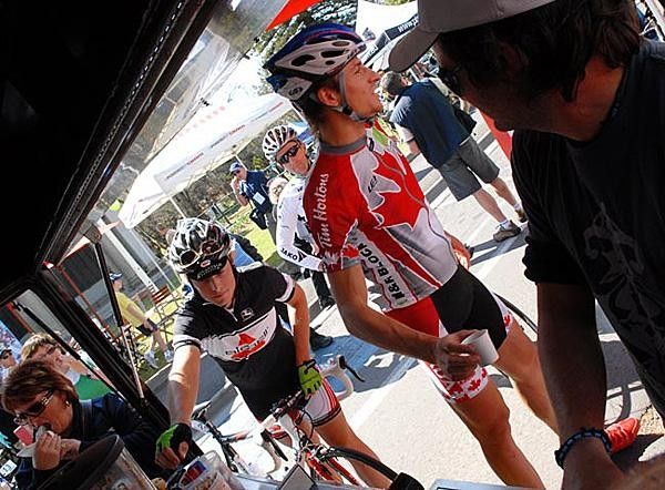Espresso time at tour depart.