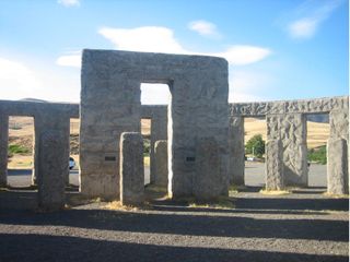 A full-scale replica of Stonehenge stands in Maryhill, Washington. It was dedicated in 1918 to residents who died in World War I. Its builder, Samuel Hill, visited the ancient monument during the war, and was told it was used for human sacrifice by the Dr