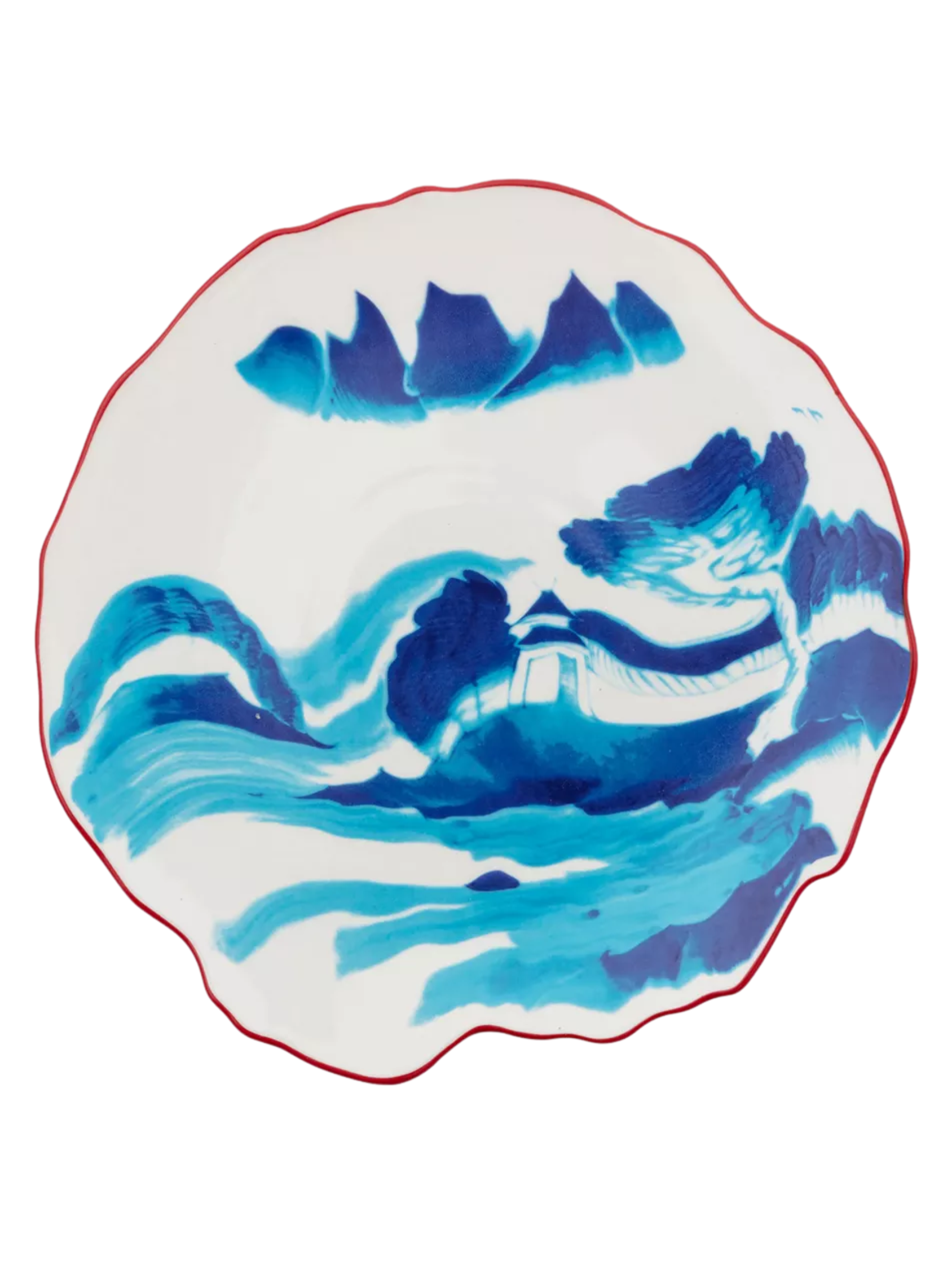 Diesel Living With Seletti Classics on Acid Melting Landscape Porcelain Dessert Plate 21.5cm