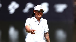 Anthony Kim pictured on day one of LIV Golf Jeddah 2024