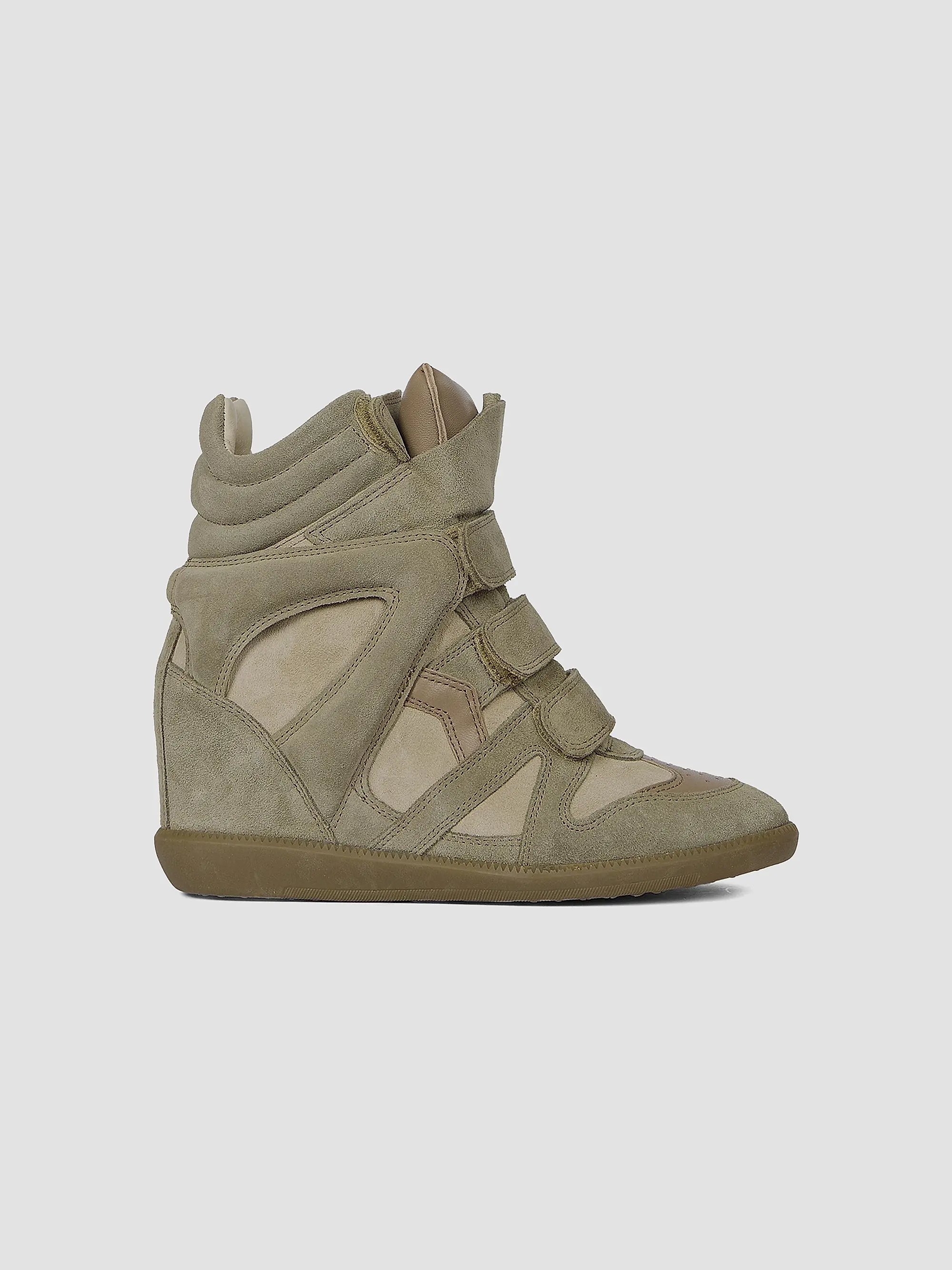 Bekett Leather &amp;amp; Suede High-Top Platform Sneakers