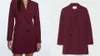 Stradivarius Dark Red Blazer Dress