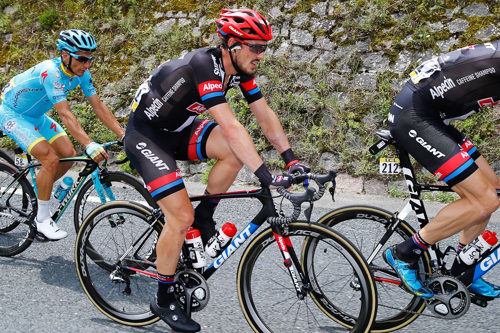 John Degenkolb rides in the bunch during stage 2 at the Criterium du Dauphine