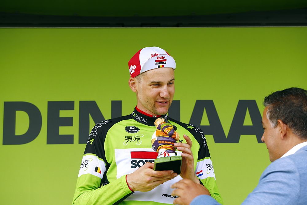 Tim Wellens (Lotto Soudal) leads the BinckBank Tour after the stage 6 time trial