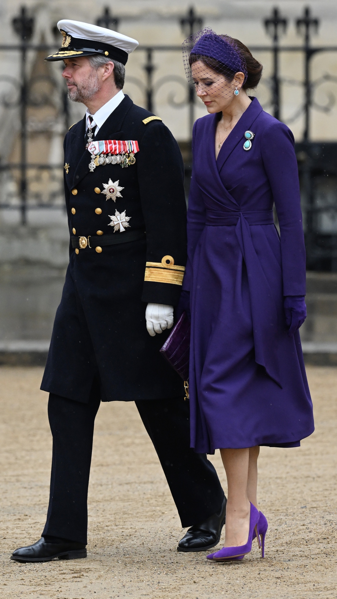 Crown Prince Frederik of Denmark and Mary, Crown Princess of Denmark attend the Coronation of King Charles III and Queen Camilla on May 06, 2023 in London, England. The Coronation of Charles III and his wife, Camilla, as King and Queen of the United Kingdom of Great Britain and Northern Ireland, and the other Commonwealth realms takes place at Westminster Abbey today. Charles acceded to the throne on 8 September 2022, upon the death of his mother, Elizabeth II.