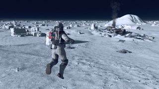 Starfield moon jumping