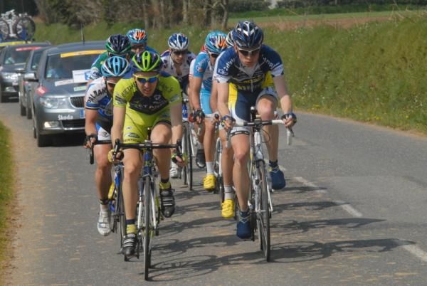 Laurent Pichon at the front of the breakaway.