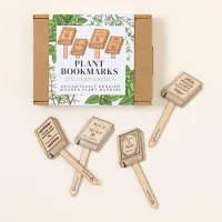 13. Literary Lovers Plant Pun Bookmarks