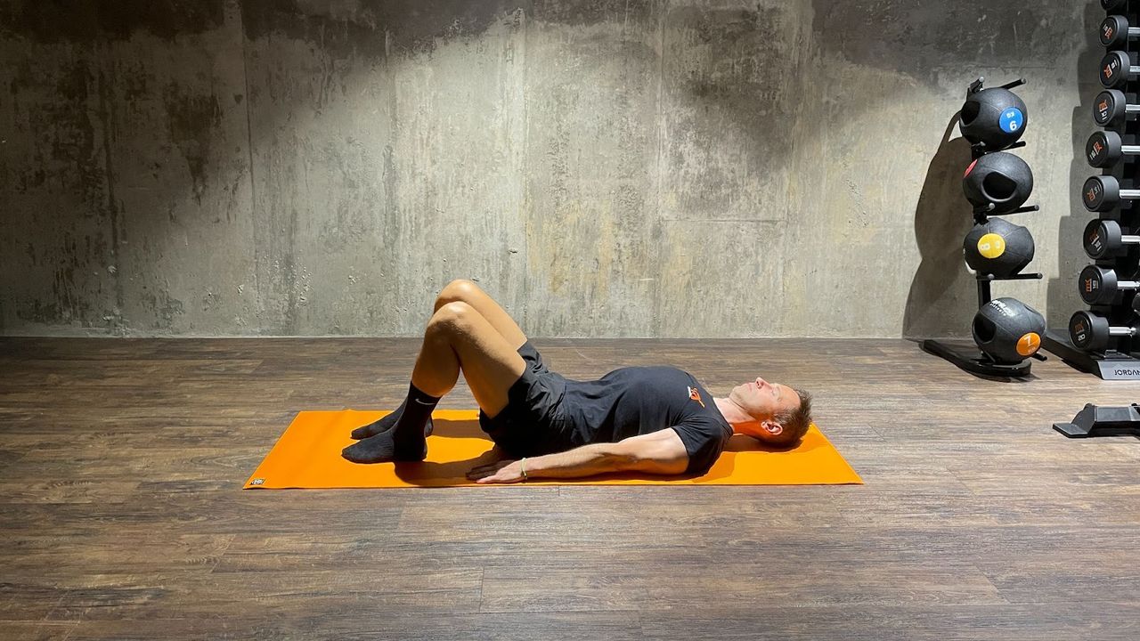Matt Kendrick demonstrates how to do bridge pose