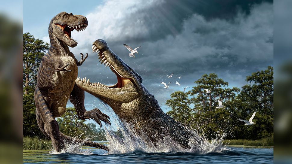 Cretaceous 'terror crocodile' crushed dinosaurs with banana-size teeth