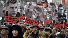 Rally for Boris Nemtsov in Moscow