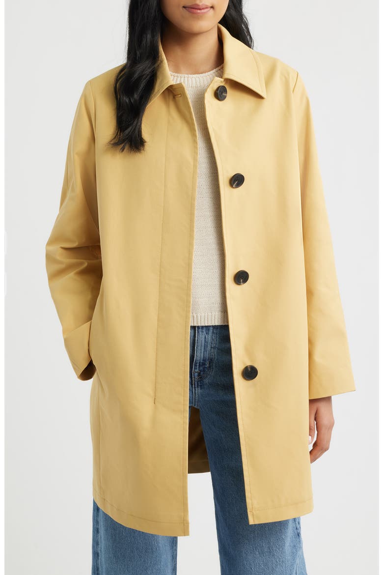 Fly Front Longline Rain Jacket