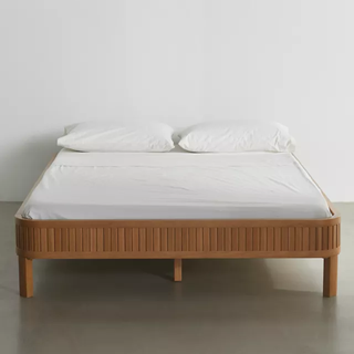 wood bed frame without headboard