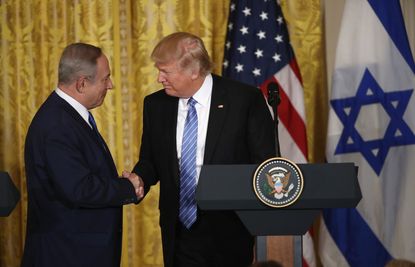President Trump and Israeli PM Benjamin Netanyahu. 