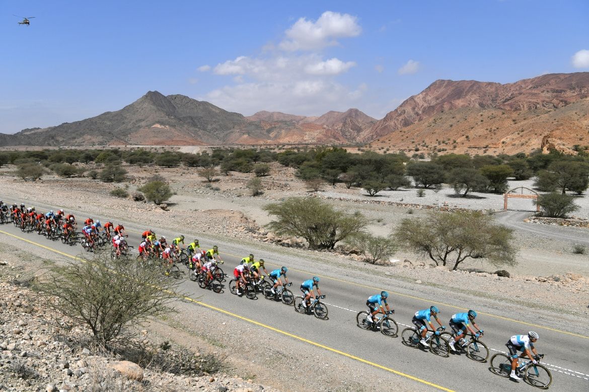 Astana help control the peloton
