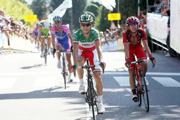 Giovanni Visconti (ISD-Neri) at the finish of the Tre Valli Varesine