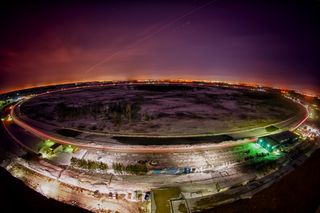 The Tevatron particle accelerator at Fermilab in Illinois.