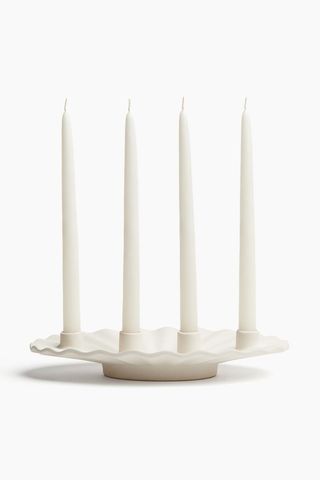 Stoneware Advent Candelabra