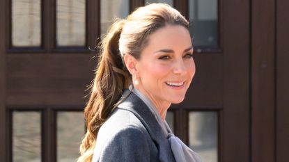 Catherine, Princess of Wales smiles as she visits Pulborough Village Hall on September 30, 2026