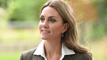 Kate Middleton smiles thoughtfully during her visit to the Natural History Museum 2025