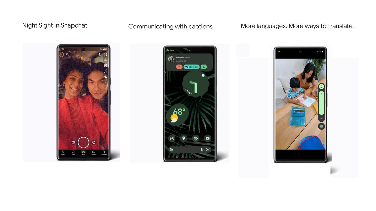 Image shows some of the features in the latest Google Pixel feature drop.