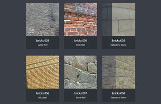 Example images of free textures from Arroway Textures