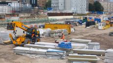 High speed rail link building site