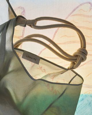 Close up of handbag from Lemaire Joseph E Yoakum PFW collaboration