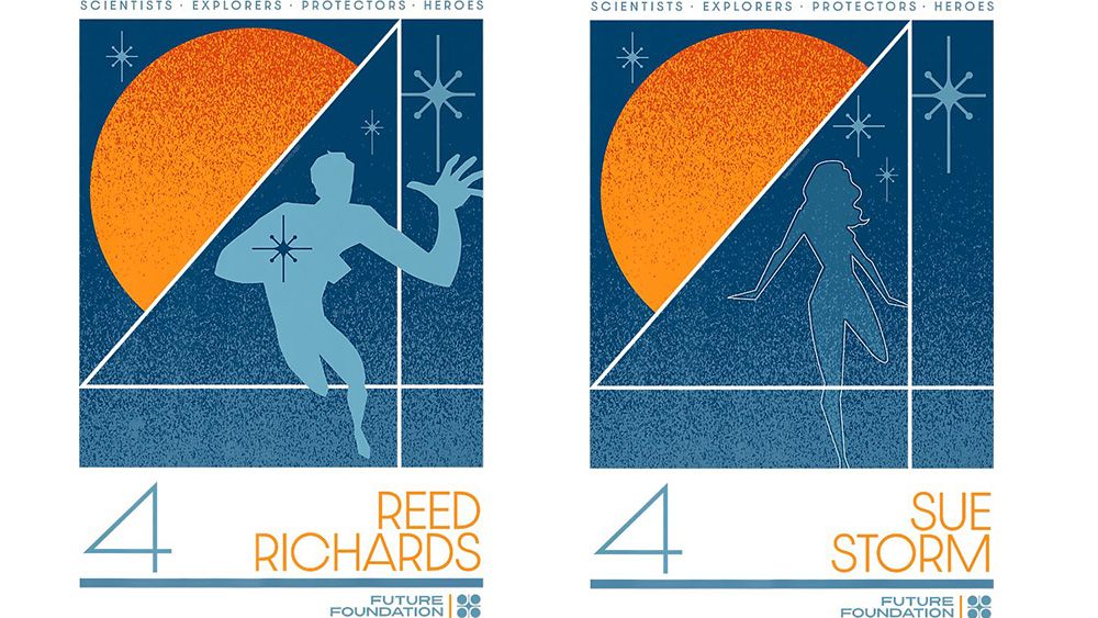 Fantastic Four character art posters