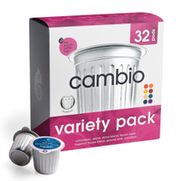 Cambio Roasters Variety Pack Coffee Pods, 32 Pack