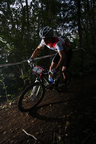 Andrew Watson (Norco Factory Team) takes an early lead