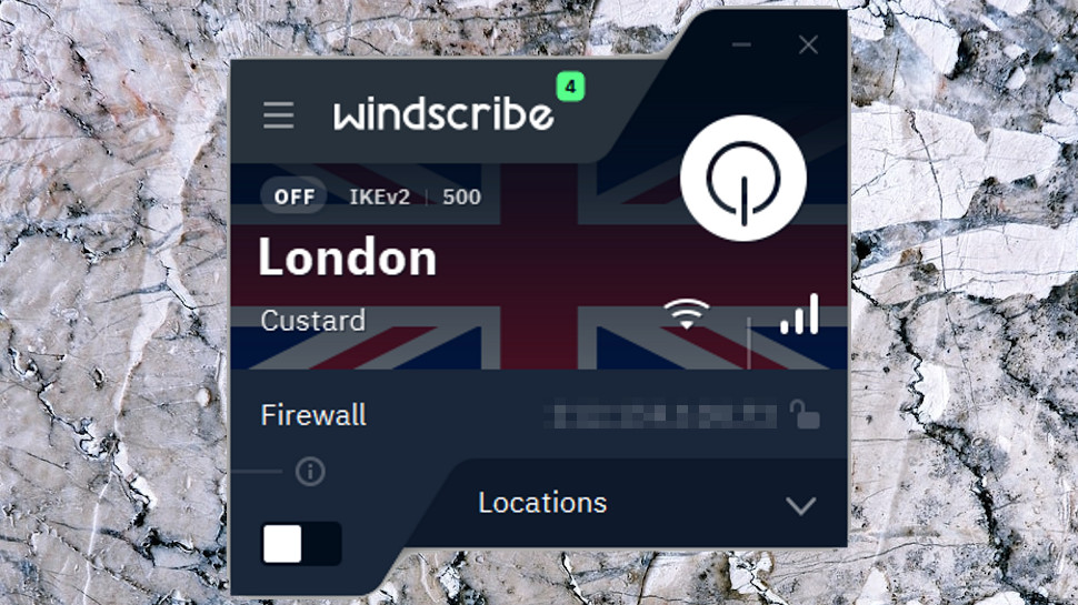 Windscribe Windows App UI