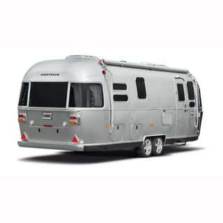airstream model with black window and tyres