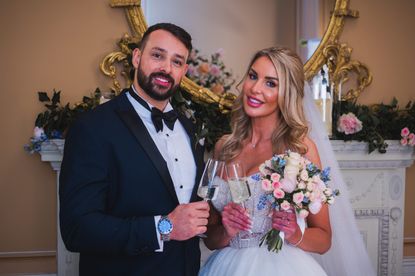 Georges and Peggy on their wedding day