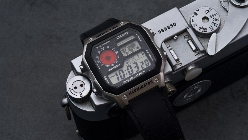 PPP Cameras' M-Edition watch on rangefinder camera 