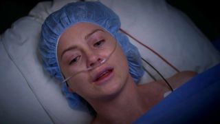 Ellen Pompeo on Grey's Anatomy.