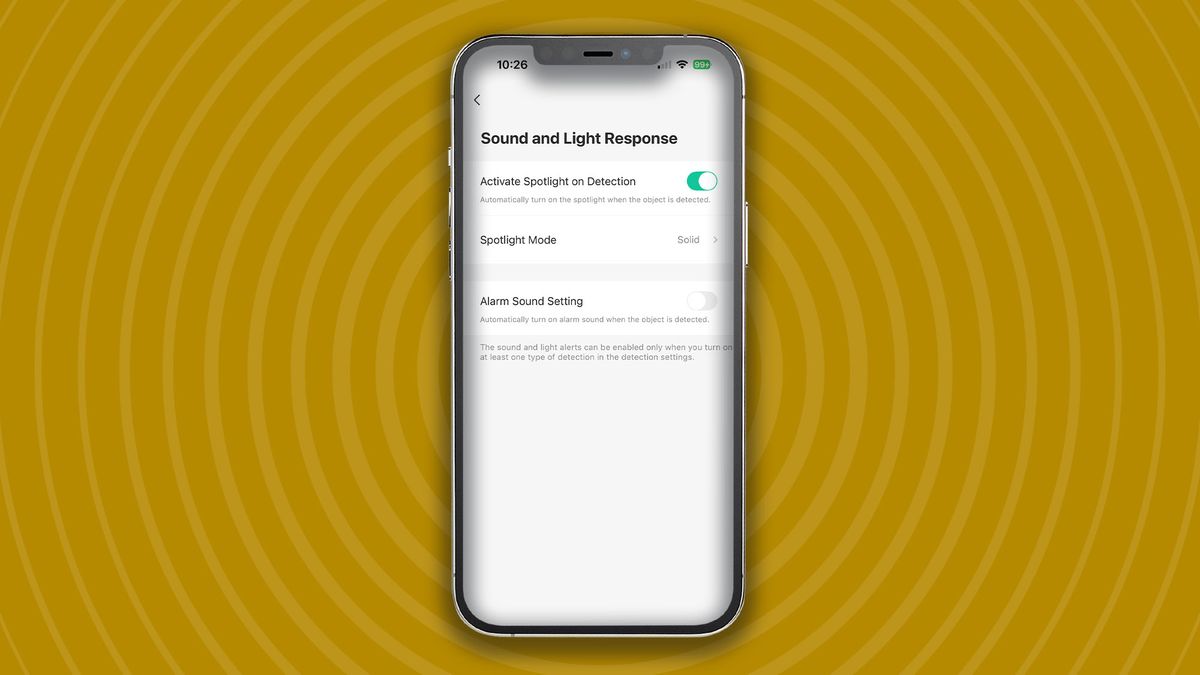 Setting up sound and light sensitivity on IMOU Cell 3C All-in-One Security Camera